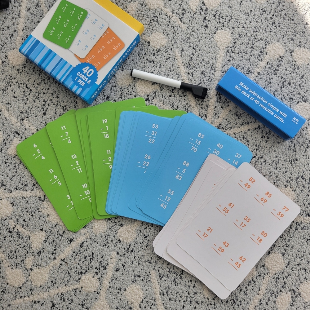 Math Flash Card Set & Subtraction Cards - Picture 2 of 12